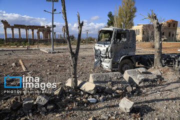 Israel regime's strikes on Lebanon's ancient city of Baalbek