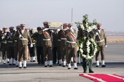 مراسم استقبال از پیکر مطهر پنج شهید گمنام دفاع مقدس در ارومیه برگزار شد