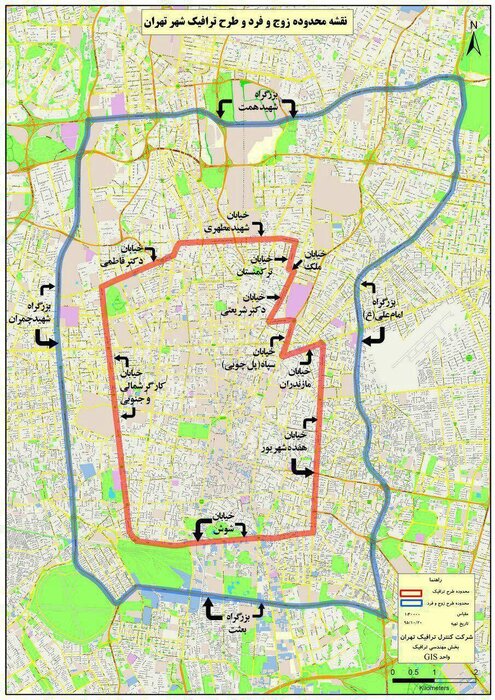 طرح ترافیک فعلی اثربخشی لازم در کاهش مشکلات تهران را ندارد