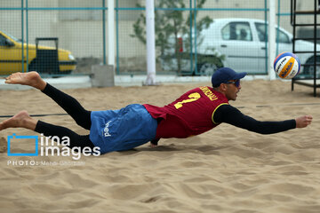 Beach volleyball games of national premier league in northeast Iran