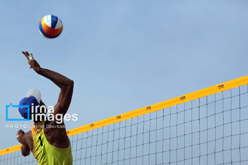 Beach volleyball games of national premier league in northeast Iran