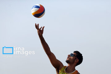 Beach volleyball games of national premier league in northeast Iran