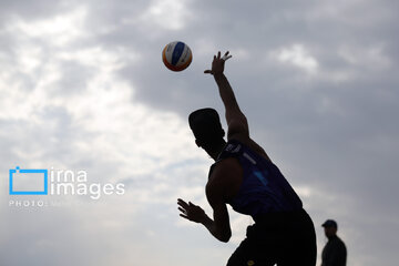 Beach volleyball games of national premier league in northeast Iran