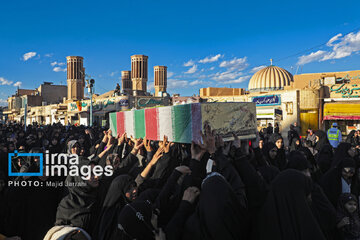 Welcoming ceremony for anonymous martyrs in Iran’s Yazd