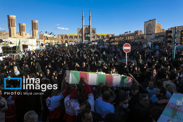 Welcoming ceremony for anonymous martyrs in Iran’s Yazd