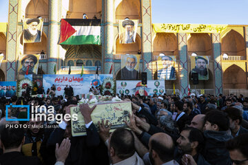 Welcoming ceremony for anonymous martyrs in Iran’s Yazd