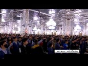 شرکت سه هزار دانش آموز مشهدی در عزاداری نوگلان فاطمی حرم رضوی