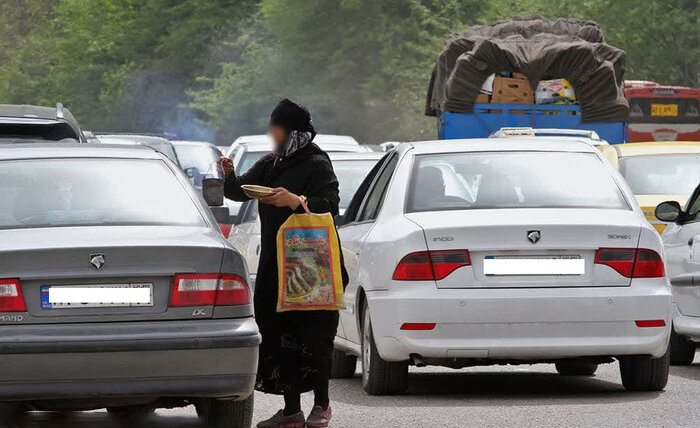 خودنمایی متکدیان در گوشه و کنار قزوین