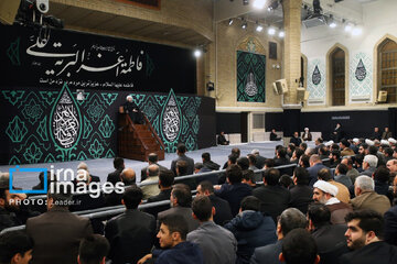 Supreme Leader attends mourning ceremony of Hazrat Fatemeh (PBUH)