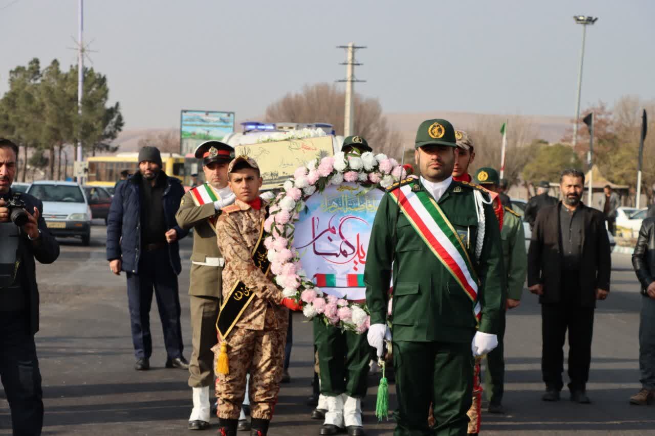 استقبال از شهید گمنام با تشریفات نظامی در مراغه