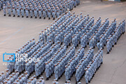 Joint morning formation in Tehran's Sattari Aeronautical University