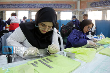 Healthcare personal render voluntary services in northeast Iran