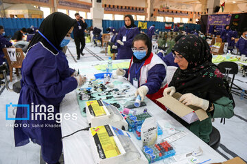 Healthcare personal render voluntary services in northeast Iran