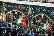 Funeral procession of anonymous martyrs in Tehran