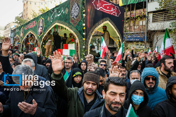 Funeral procession of anonymous martyrs in Tehran