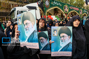 Funeral procession of anonymous martyrs in Tehran