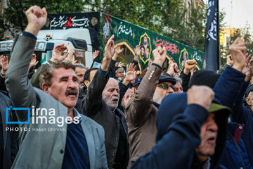 Funeral procession of anonymous martyrs in Tehran