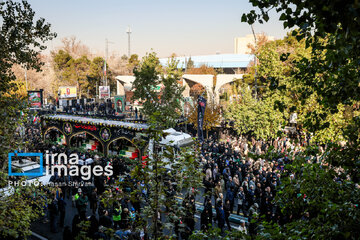 Funeral procession of anonymous martyrs in Tehran