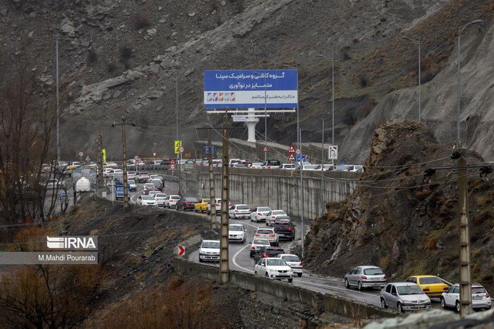 جاده‌های مازندران بارانی و لغزنده است