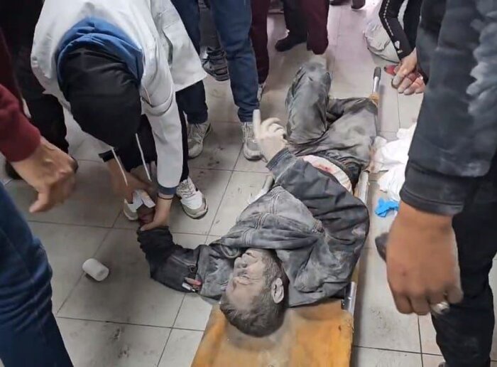 شهادت دهها فلسطینی در حمله به بیمارستان «کمال عدوان» و اطراف آن + عکس