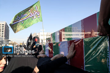 Iranians bid farewell to 300 anonymous martyrs across Iran