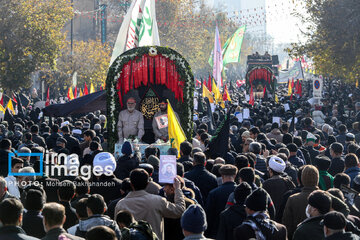 Iranians bid farewell to 300 anonymous martyrs across Iran