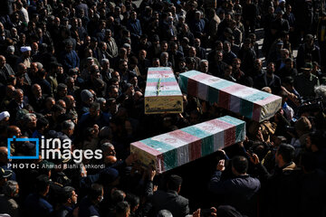 Iranians bid farewell to 300 anonymous martyrs across Iran