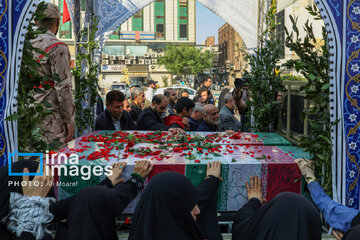 Iranians bid farewell to 300 anonymous martyrs across Iran