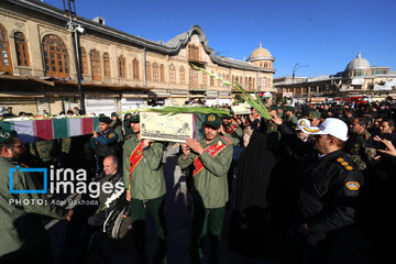 Iranians bid farewell to 300 anonymous martyrs across Iran