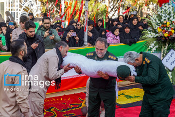 Iranians bid farewell to 300 anonymous martyrs across Iran