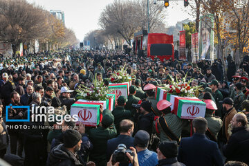 Iranians bid farewell to 300 anonymous martyrs across Iran