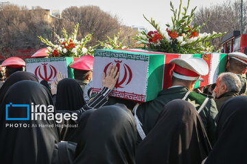 Iranians bid farewell to 300 anonymous martyrs across Iran