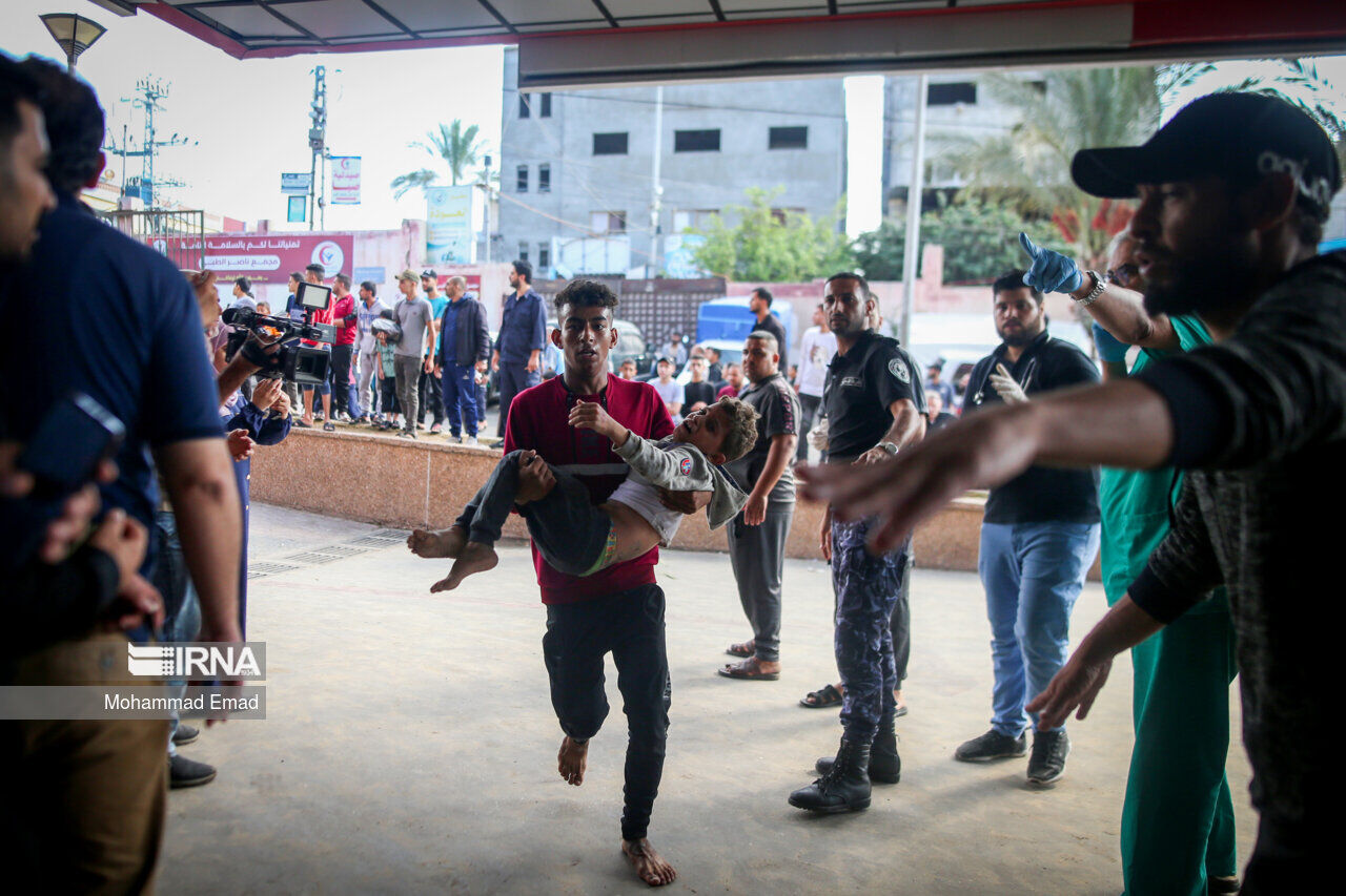 Las calles de Gaza, llenas de mártires y heridos