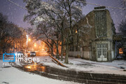 Snowfall in Iran's Tabriz in last days of autumn