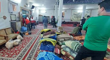 ۵۰ مسافر جاده قوچان به فاروج  خراسان رضوی اسکان اضطراری داده شدند