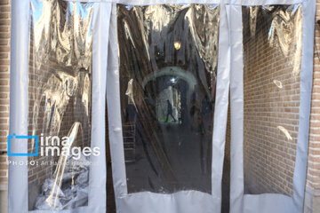 Historical Bazaar of Tabriz in cold weather