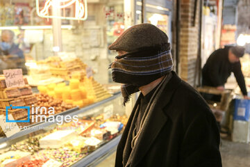 Historical Bazaar of Tabriz in cold weather