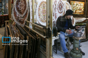 Historical Bazaar of Tabriz in cold weather