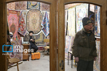 Historical Bazaar of Tabriz in cold weather