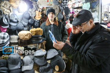 Historical Bazaar of Tabriz in cold weather