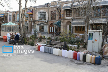 Historical Bazaar of Tabriz in cold weather