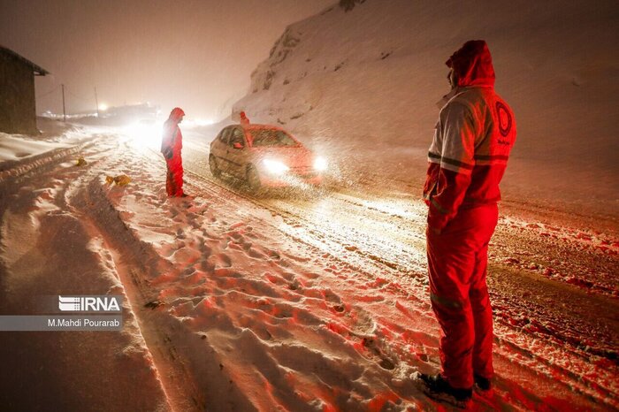 راه ۲۰۷ روستای برفگیر مازندران بازگشایی شد