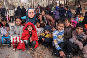 Yalda festival in Tehran's  Farahzad River Valley