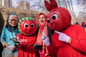 Yalda festival in Tehran's  Farahzad River Valley