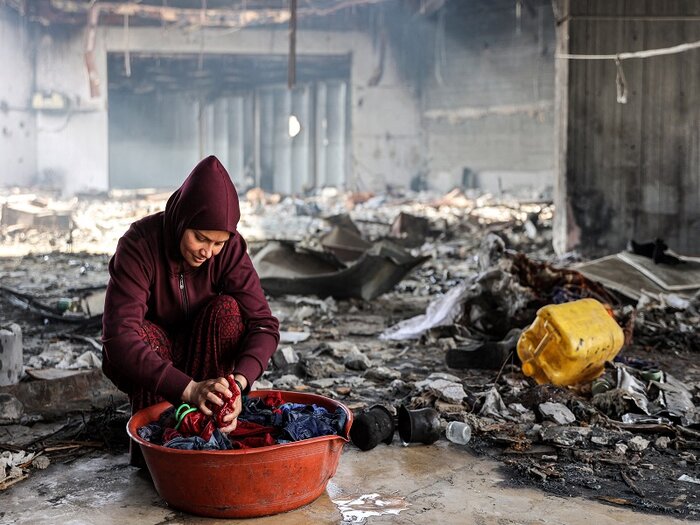 زنان غزه؛ از رنج آوارگی تا نبود امکانات پخت و پز و شرایط کمرشکن