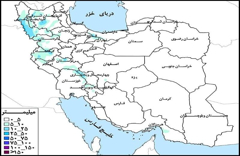 حوضه‌ آبریز دریاچه ارومیه و مرزی غرب، پُرباران‌ترین حوضه‌های درجه ۲ کشور