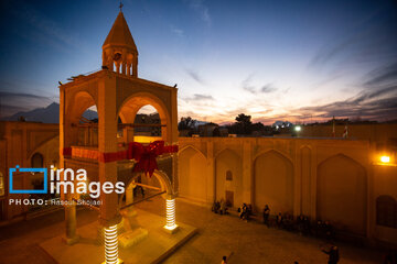 Vank Cathedral on eve of birth of Jesus Christ (AS) in Isfahan