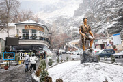 Schneefall in Teheran