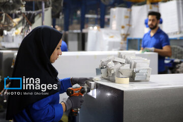 Manufacturing of refrigerators in northeastern Iran