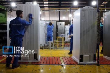 Manufacturing of refrigerators in northeastern Iran